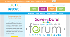 Desktop Screenshot of kynonprofits.org